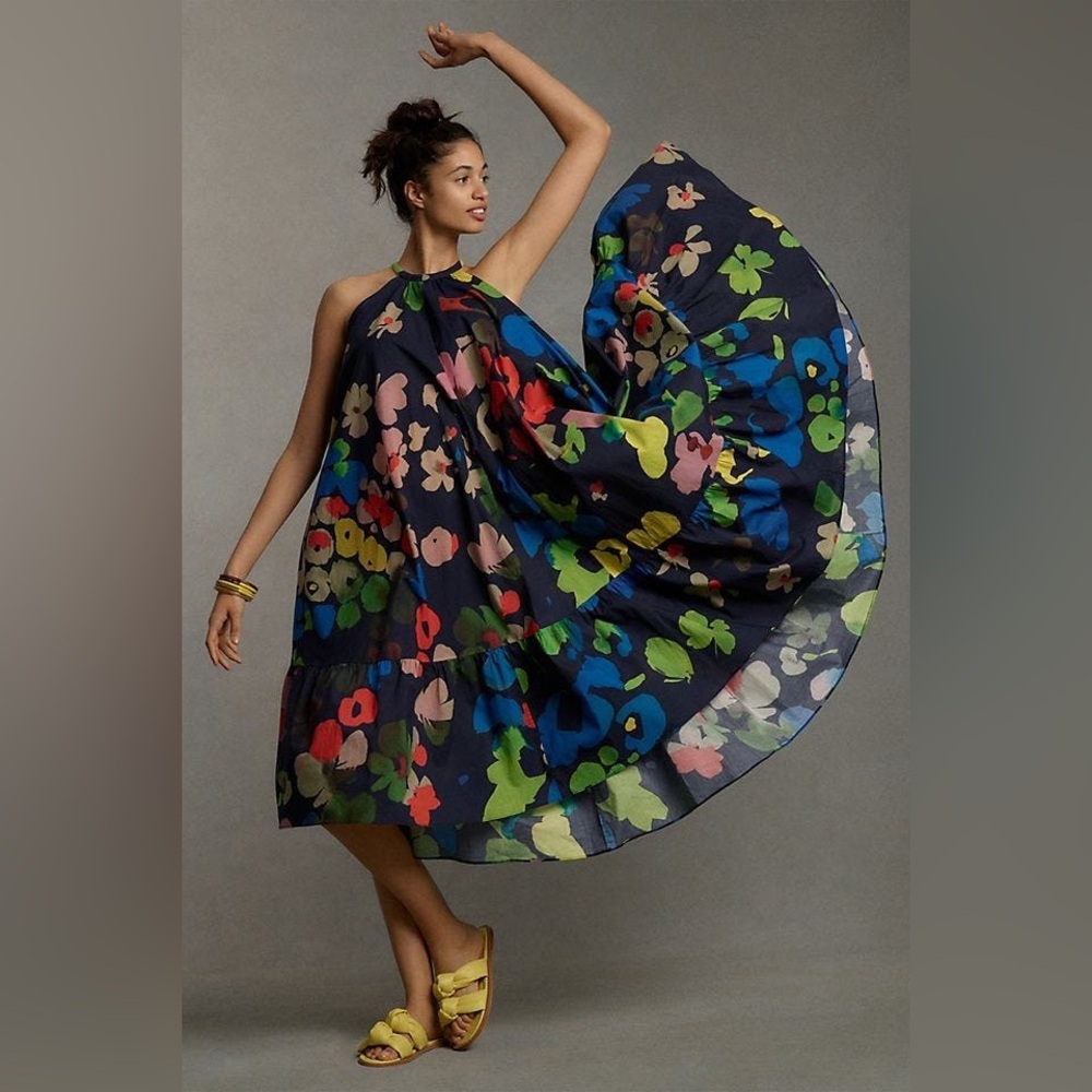 FARM Rio Floral Halter Neck Dress